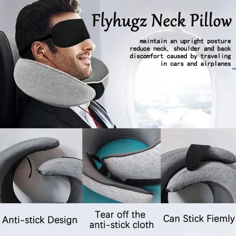 2024 New Flyhugz Neck Pillow, Flyhugs Neck Travel Pillow, Flyhugs Neck Pillow, Wander Plus Travel Pillow