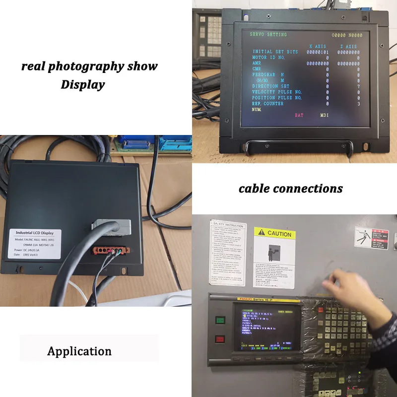 Imagem -05 - Substituição Industrial do Monitor do Lcd para a Exposição do Crt de Fanuc A61l0001-0093 A61l-0001-0095 d9 Mm11a 11b Kf-m7099h 9