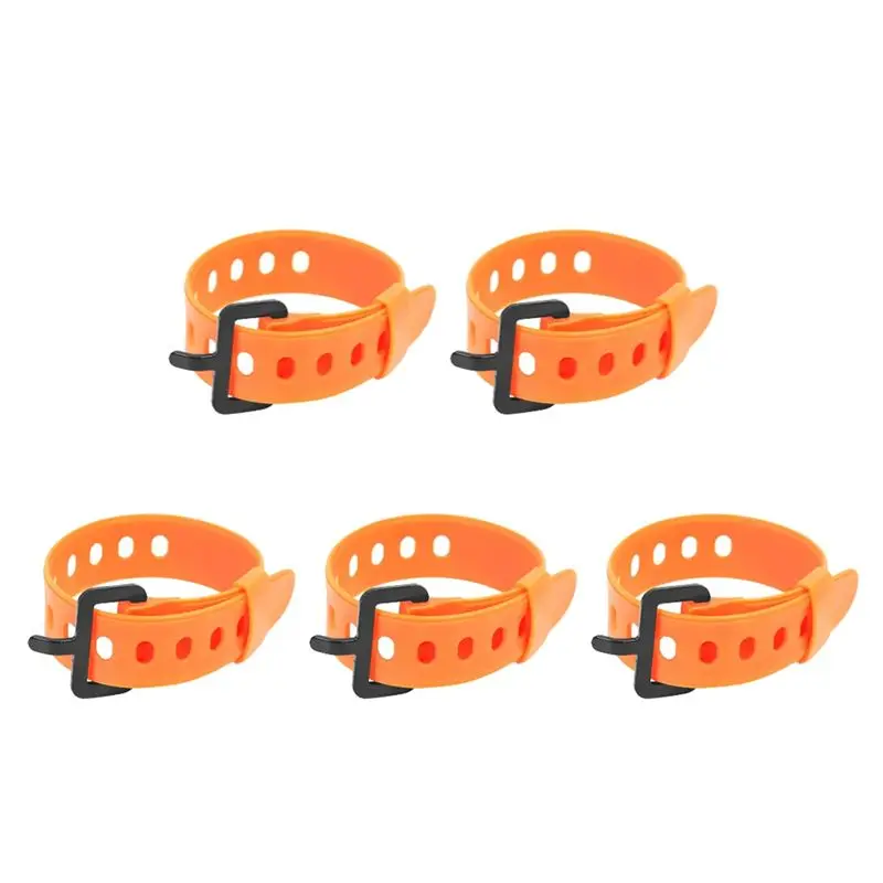 

A66P-5PC Travel Tied Belt Durable Rubber Cargo Tie Down Luggage Lash Belt Strap Cargo Storage Belt Buckle