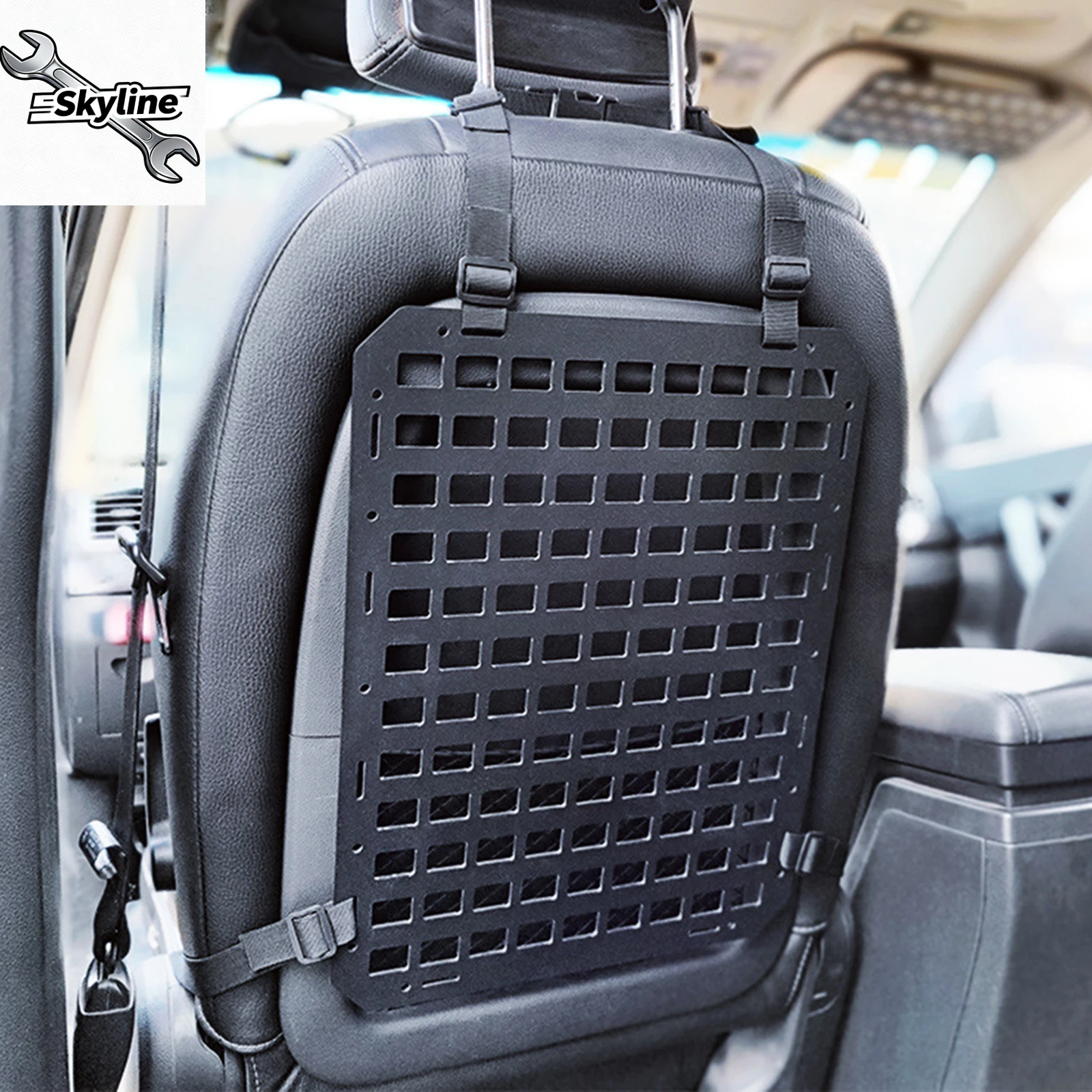 Molle Panel for Vehicles Accessory Car Seat Panel Rear Seat Universal Insert Panel Large Capacity Durable for Most Car Vehicles