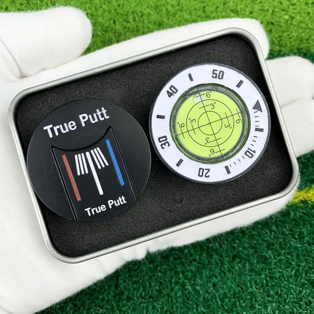 

Golf Putt Green Reader High Precision Golf Green Reader with Magnetic Ball Marker Improve Putting Skills with Level Aid Bubble