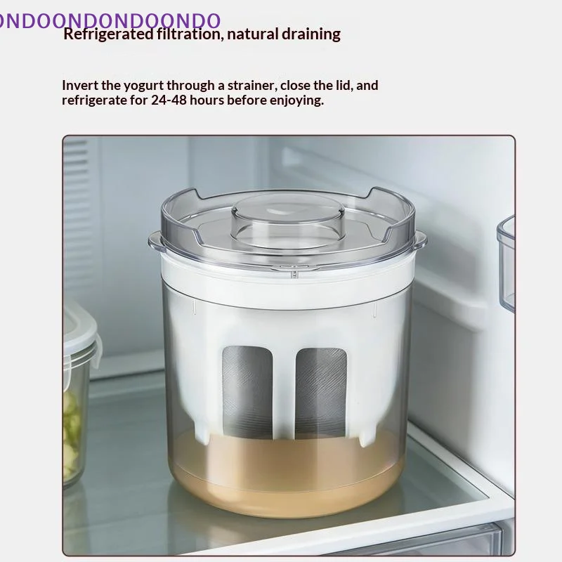 Greek Yogurt Fine Mesh Strainer Food Safe Stainless Steel Whey Separator Easy Clean for Kitchen Homemade Dairy Making