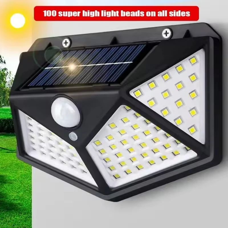 Solar Lights Outdoor Waterproof External LED Solar Lamp Motion Sensor Garden Lights Solar Power Sunlight Yard Wall Street Light