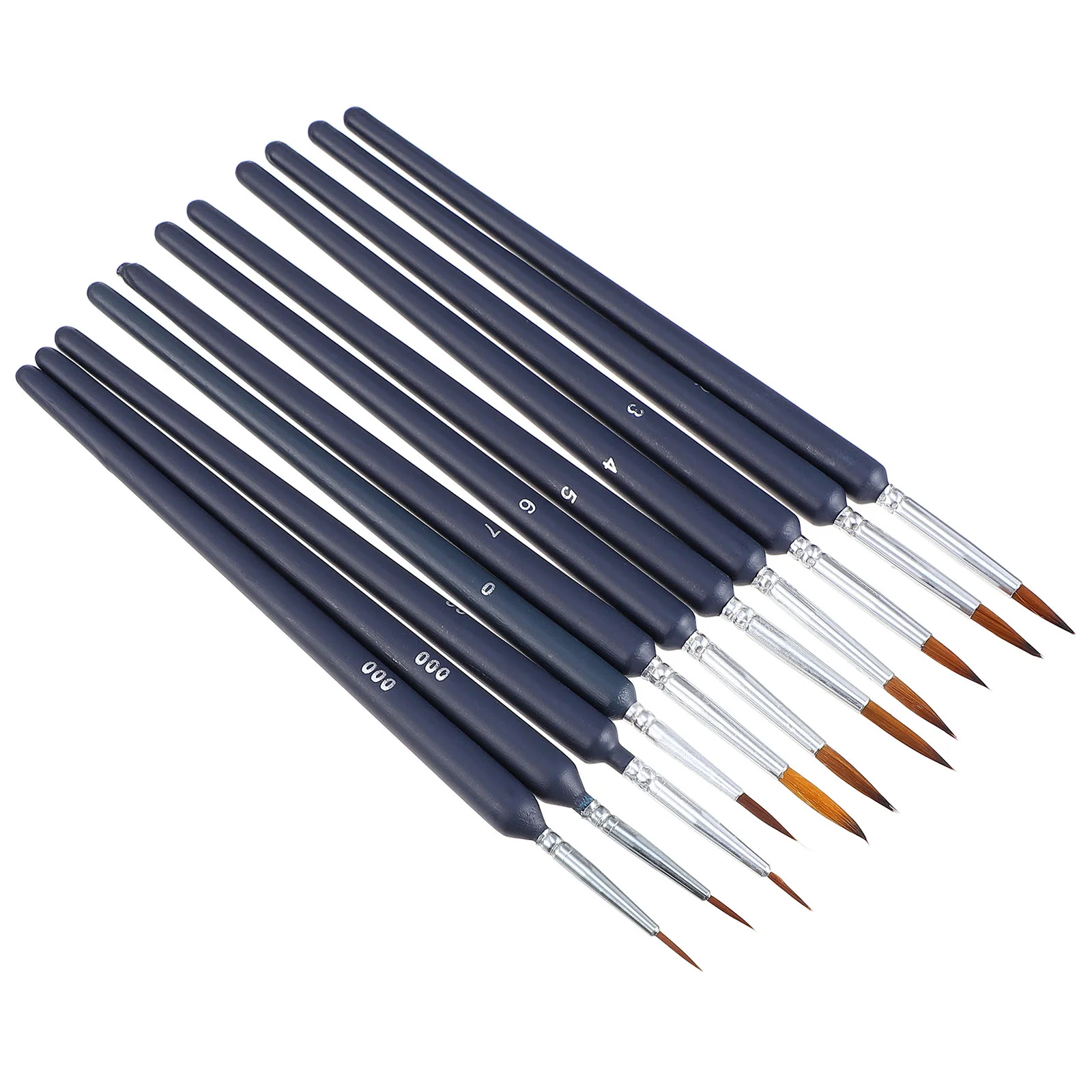 

11 Pcs Langhao Hook Line Pen Fine Detail Paint Brush Mini Artist Oil Painting Accessories Watercolor for Drawing Kits