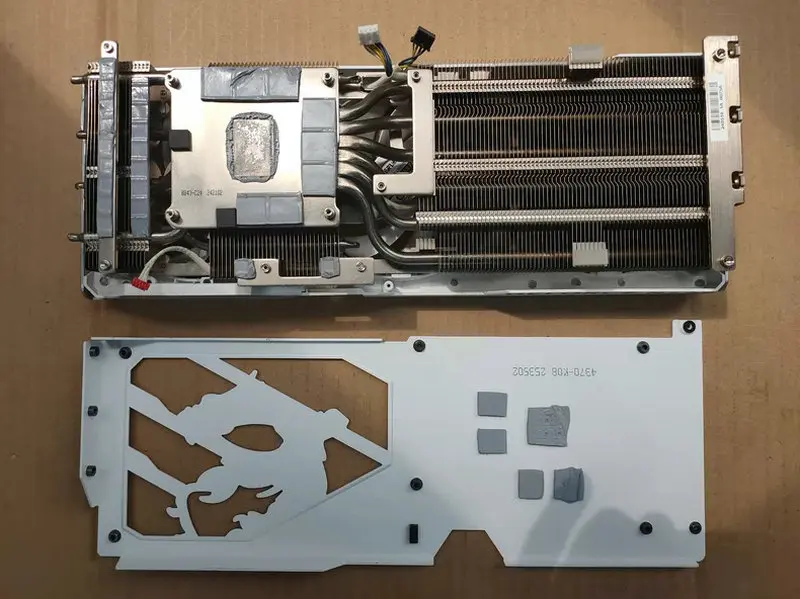 The Radiator Cooler for RTX4070ti Super GAMING X SLIM WHITE Graphics Card with Backplate