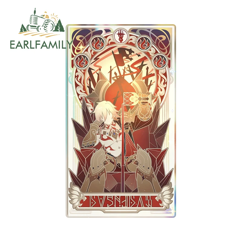 EARLFAMILY Phainon Honkai ستار السكك الحديدية سيارة ملصق الأصلي أنيمي المشارك واقية من الشمس قافلة ملصق مائي اكسسوارات السيارات مقاومة للخدش