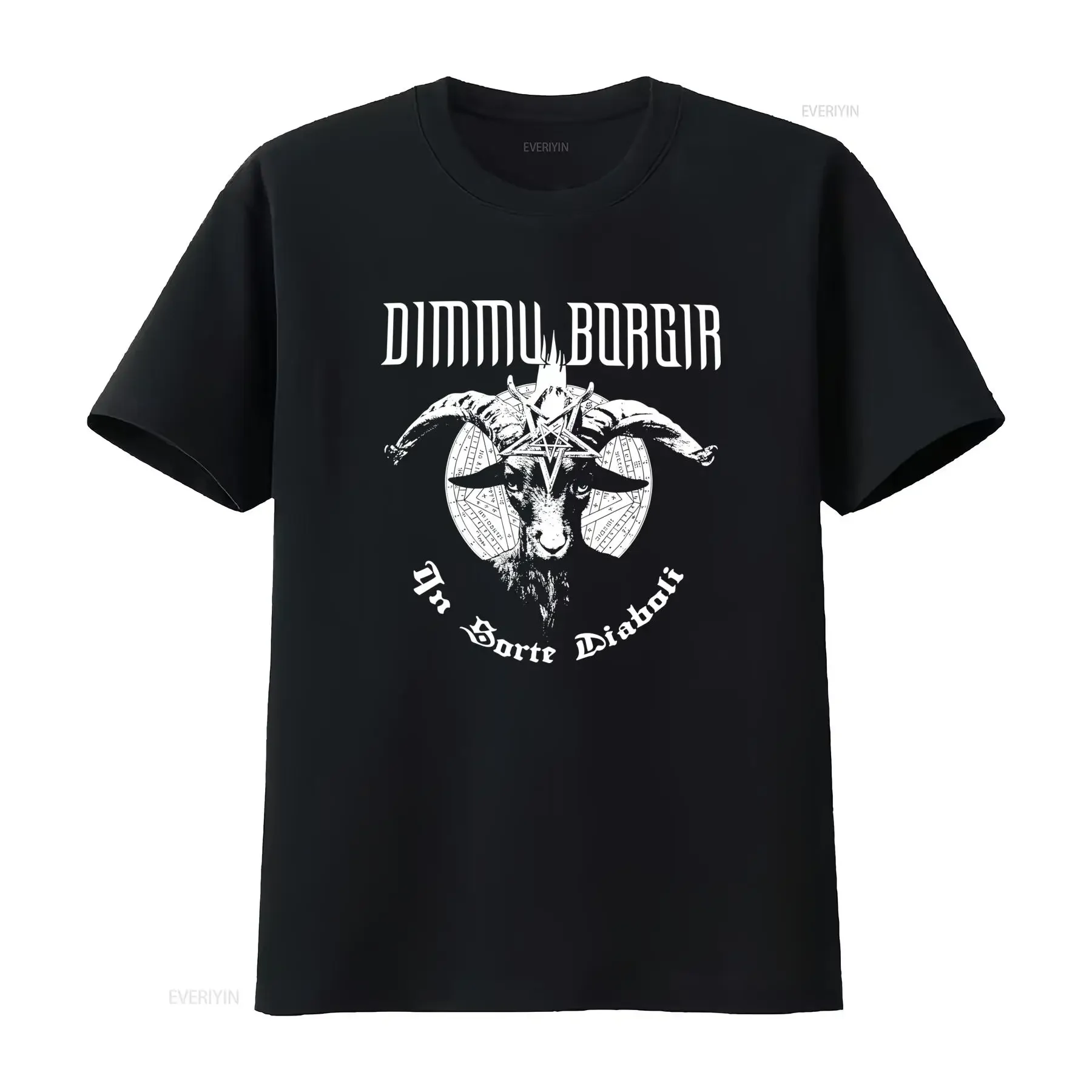 Nueva camiseta con logotipo de Dimmu Borgir In Sorte Diaboli Norwegian Black Music, tallas S 4Xl, Top vintage lavado para uso diario