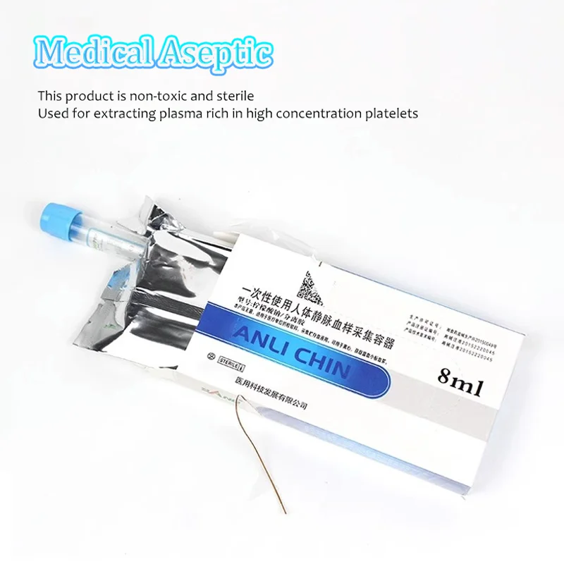 

Glass Laboratory 4pcs/box Sodium Citrate Separation Gel 8ml Tube Collection Container