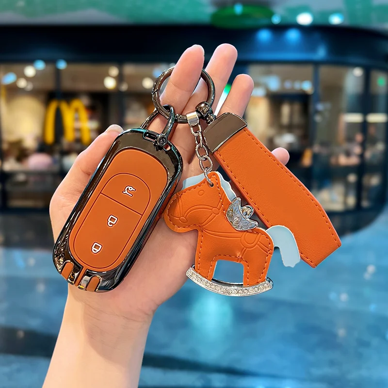 

Чехол для дистанционного ключа автомобиля, защитный чехол для Leapmotor B10 C11 C16 C10 B01, брелок с пряжкой, аксессуары