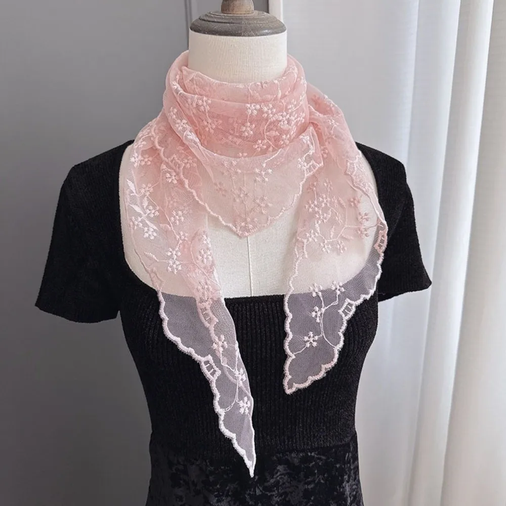 Stylish Jeans Decor Lace Fart Curtain Floral Embroidery Slim Fit Hip Curtain Pretty Y2K Mini Skirt for Women