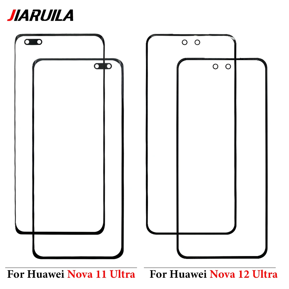 

10 шт. стекло OCA ЖК-дисплей передняя внешняя линза для Huawei Nova 12 12i 11 11i 10 10Z Pro Se Ultra сенсорный экран сменный дисплей