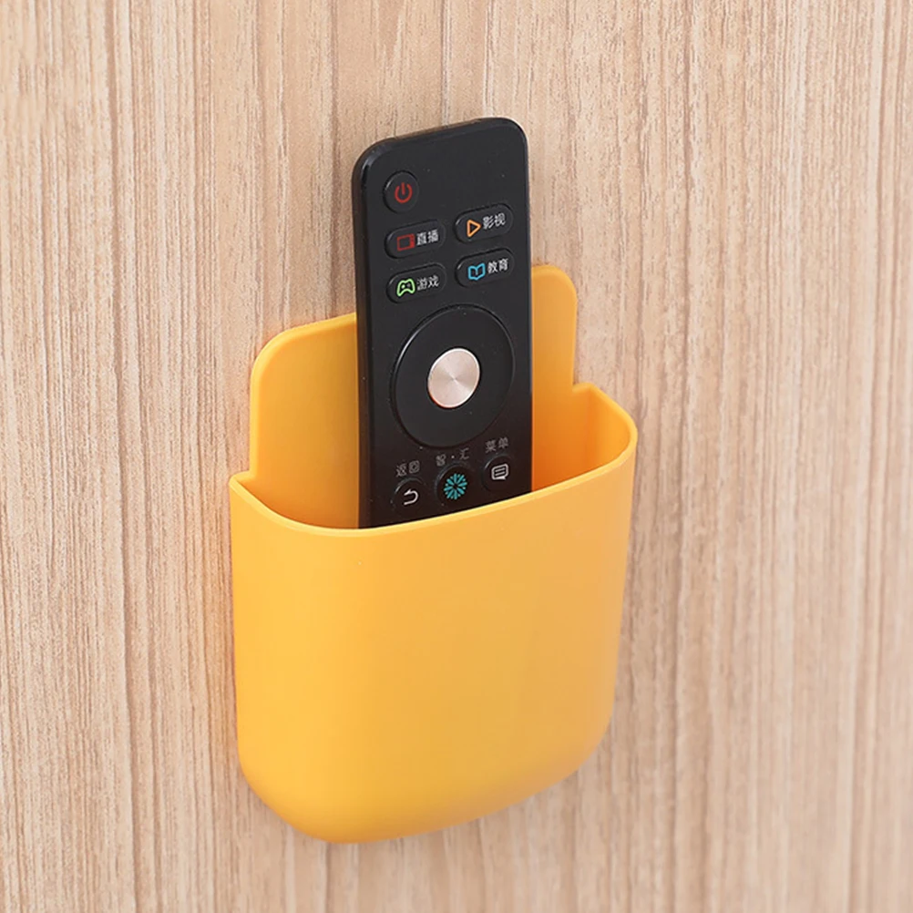

6Pcs Lightweight Wall Phone Holder Remote Control Organizer Easy Install Sundries Box