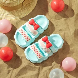 Cheerful Mario Summer two wear children's slippers non-slip soft-soled slippers for outdoor and indoor wear