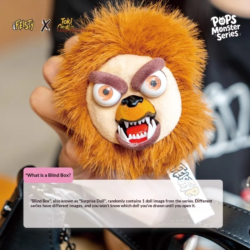 الأصلي Feisty الحيوانات الأليفة الملوثات العضوية الثابتة الوحش سلسلة التماثيل صندوق أعمى الوجه تغيير دمية معسر اللعب أفخم قلادة هالوين الاطفال هدية