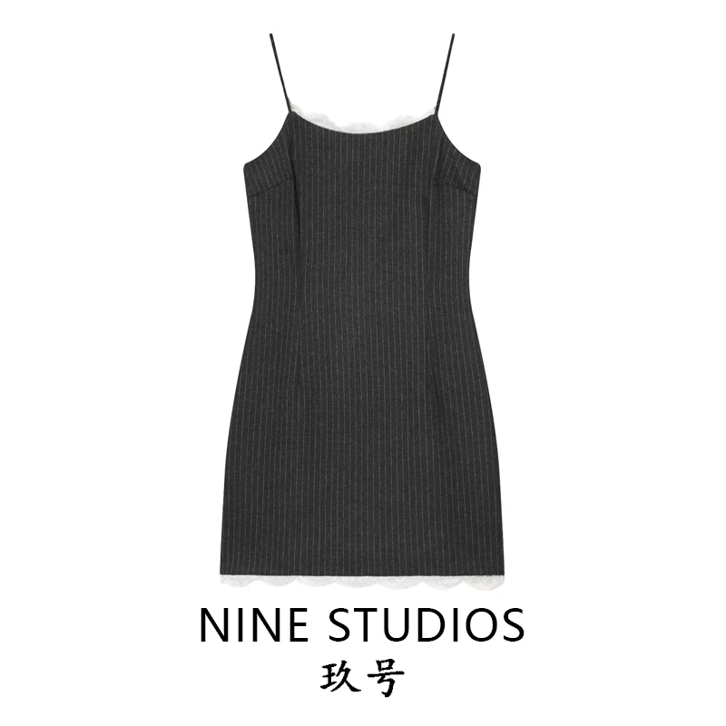 

Женская юбка NINE ZAR с тонким полосатым узором, приталенная, А-силуэт, с оборками, повседневная, для офиса, из полиэстера