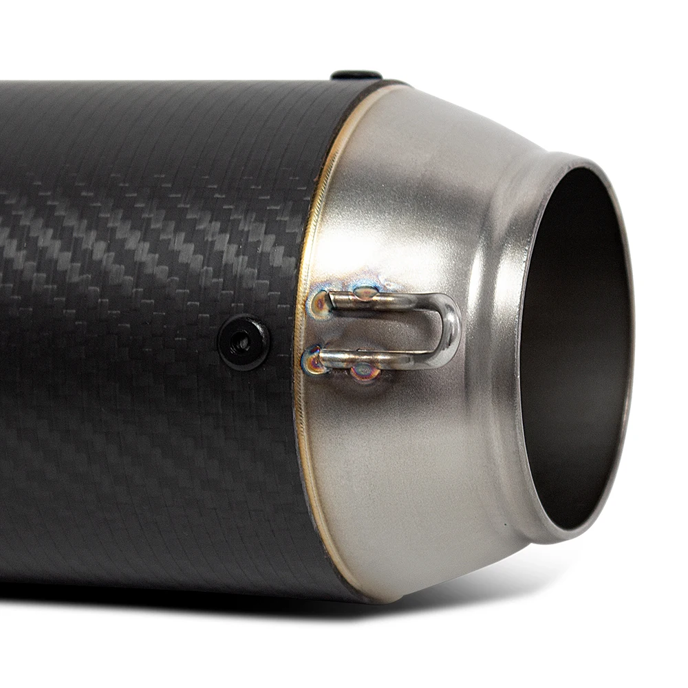 51MM Universal Motorcycle Exhaust Muffler For Z400 250SR ZX4R CBR650R CB400 800MT 790ADV 890DUKE T700 PCX150 Moto Tailpipe kit