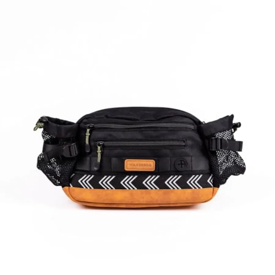 

Многофункциональная поясная сумка с объемом 3 литра, двумя сетчатыми карманами для бутылок с водой, внутренними петлями для ключей, регулируемыми ремнями и диспенсером для пакетов для экскрементов.