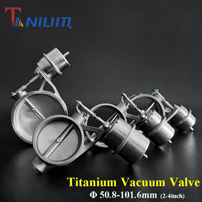 

51/63/70/76/89/101.6mm Titanium Vacuum Exhaust Valve cut out exhaust vacuum valve titanium alloy exhaust valve control exhaust s