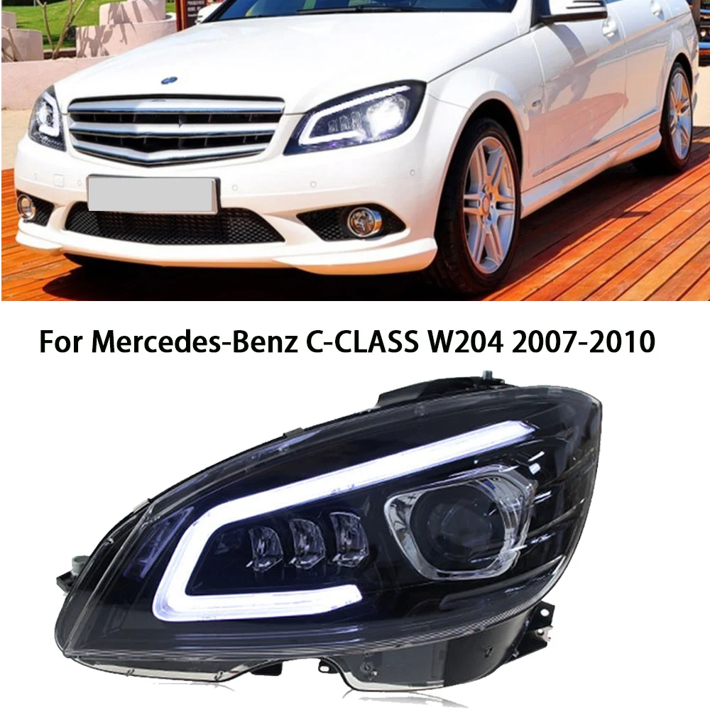 

Car Front Lights For Benz W204 Led Headlight 2007-2010 C180 C200 C260 Modified Led Running Turn Sight Light Assembly Accessories