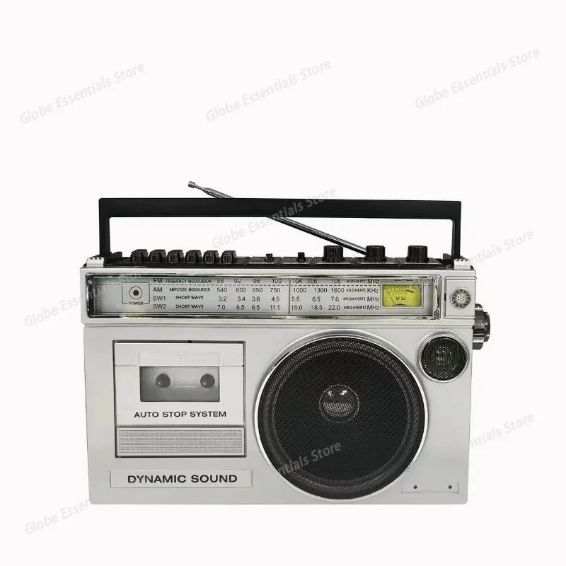 Cassette Playback Radio Cassette Recorder with USB TF Player and Bluetooth Wireless Speaker Tape Recorder, Large Volume Radio