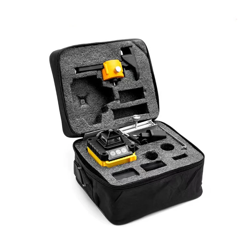 Laser verde nível 12/16 linha poderoso laser instrumento óptico auto-nivelamento 360 ° roating laser remoto ferramentas de construção a laser
