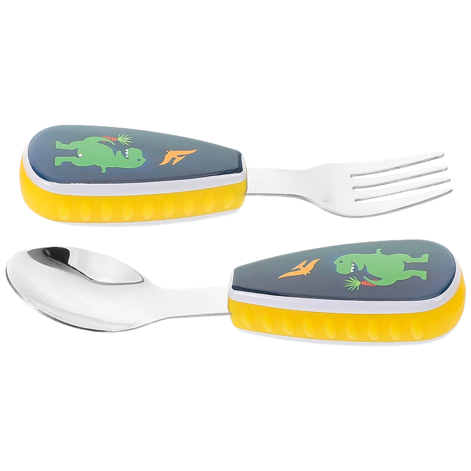 

Children Cutlery Set Toddler Spoon Fork Dinosaur Utensils Portable Baby Feeding Kids Tableware Cartoon Stainless Steel Travel