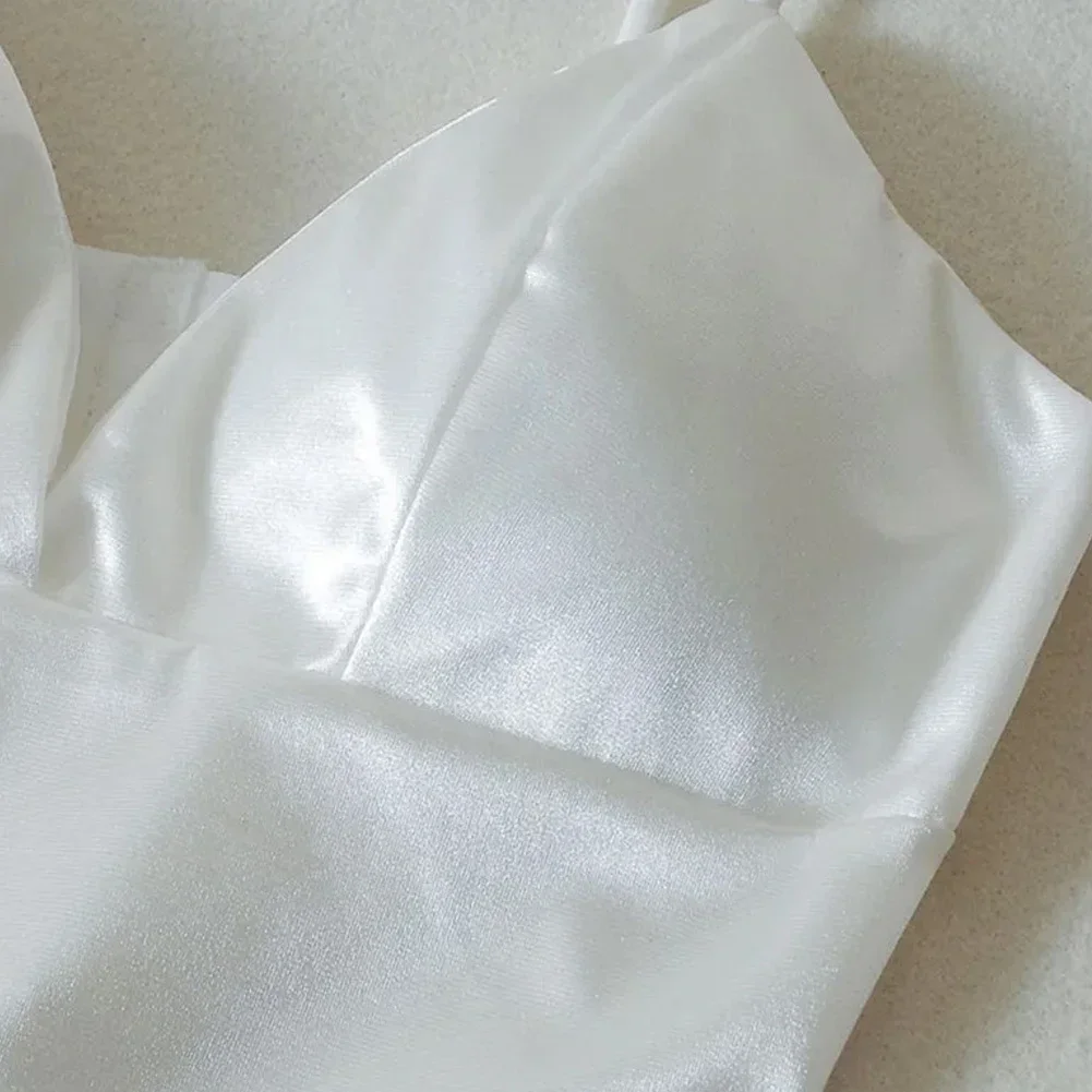 النساء حبال قمم الصدر التفاف العصابة الملابس الداخلية أسود أبيض حزام الصدر وسادة الصدر