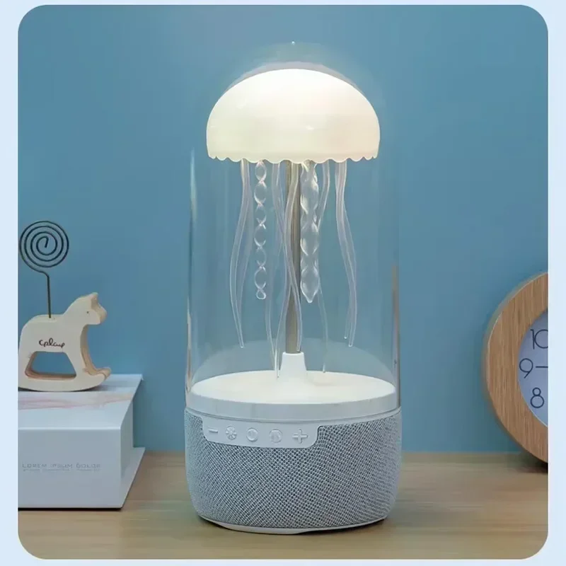 

K19 Portable Creative Colorful Jellyfish Lamp Wireless Speaker 3D Surround Subwoofer Home Ambient Lighting Music Player Audio