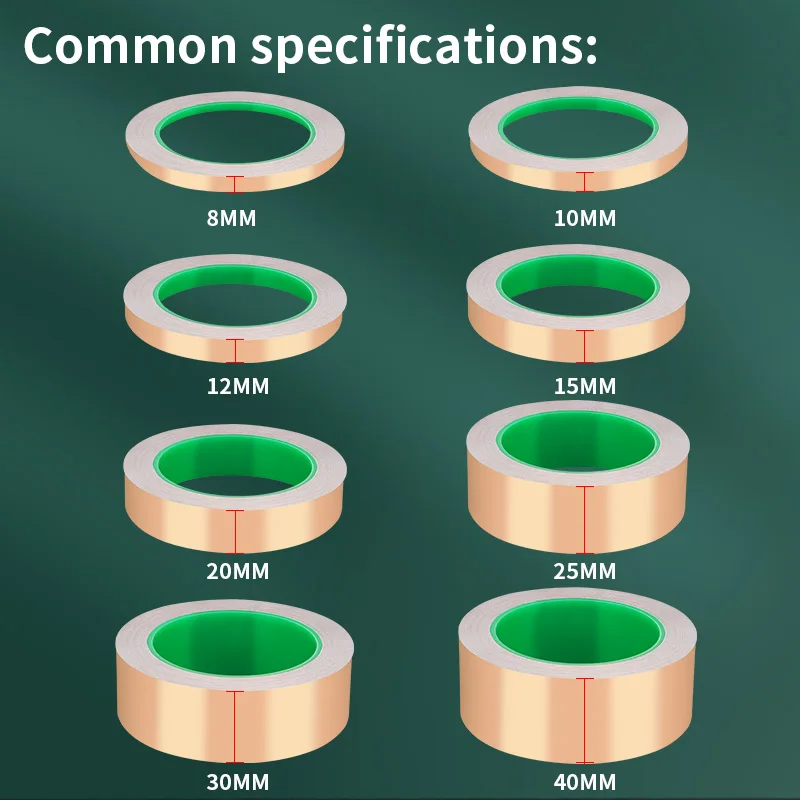 Conductive copper foil tape, high shielding double-sided conductive, used for shielding, electrical repair, and soldering paper