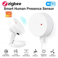 Tuya WiFi /Zigbee 24G Sensor de presencia humana Sensor PIR de cuerpo humano inteligente Detector de Radar sensores de movimiento de microondas automatización del hogar