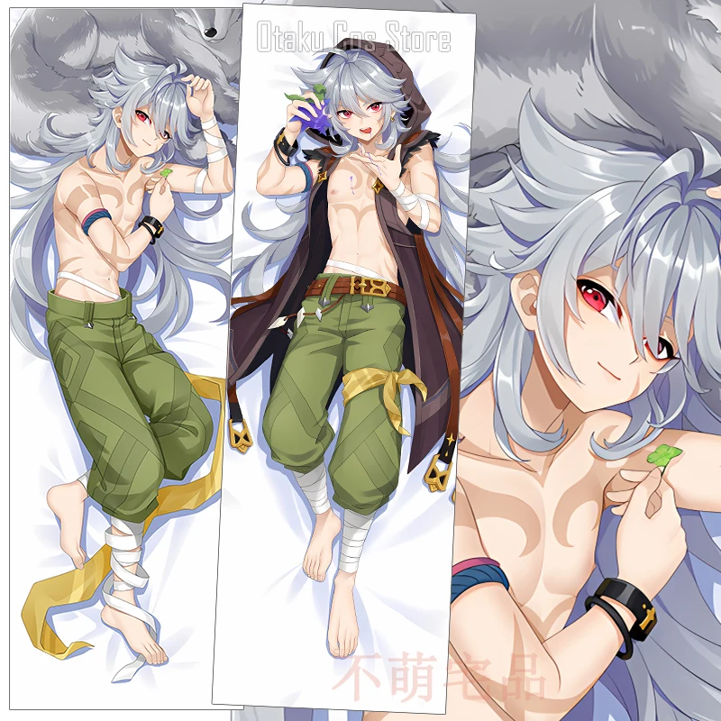 

Anime Genshin Impact Razor Cosplay Dakimakura Hing Body Pillow Case Japanese Otaku Pillowcase Cushion Cover BMZP