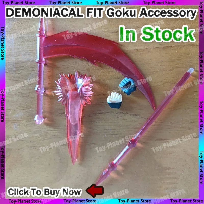 

In Stock Demoniacal Fit Atrocious Upgrade Kit Dragon Ball Super Saiyan Rose Goku Black Accessories Set PVC Action Figure
