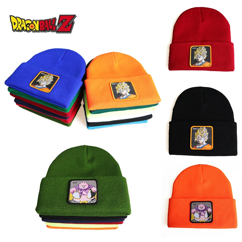 التنين الكرة ابن غوكو محبوك قبعة ماجين بو المطرزة بلا حدود الكرتون أنيمي الدافئة الهيب هوب تزلج الرياضة الصوفية قبعة للرجال النساء