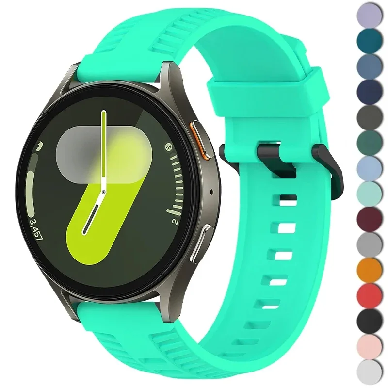 20mm Silicone Strap for Samsung Galaxy 7 6 5 4 40/44mm 6 4Classic Gear S3 Band 22mm for Huawei Watch GT4/3/4Pro Amazfit Bracelet