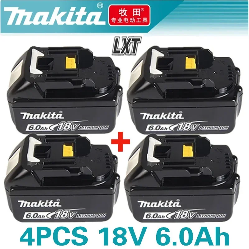 100% Original Makita 6Ah/5Ah/3Ah for Makita 18V Battery BL1830B BL1850B BL1850 BL1840 BL1860 BL1815 Replacement Lithium Batt