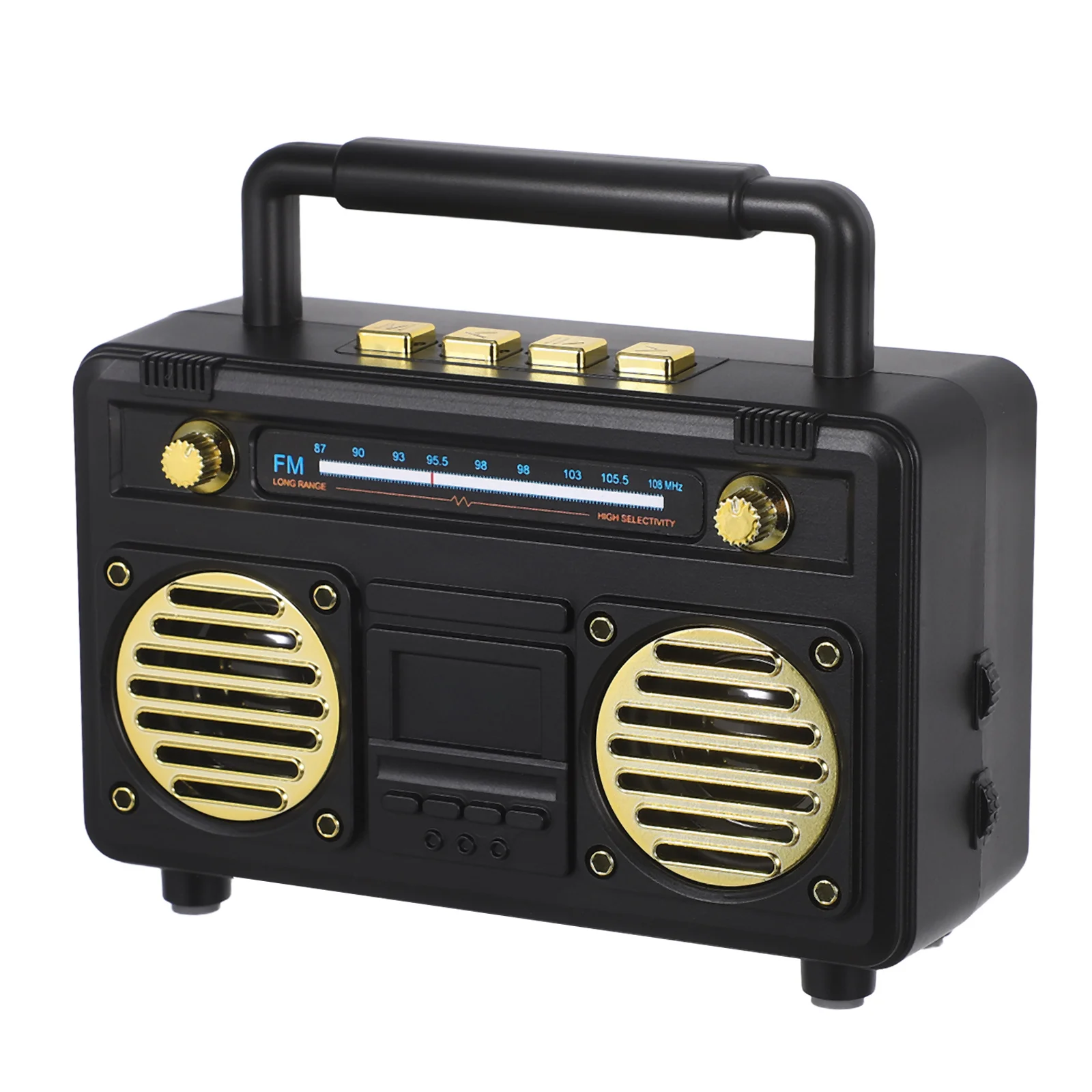 

Retro Wireless Mini Speaker Vintage Portable Design Subwoofer Music Player Outdoor Travel Home Desk Little Speaker