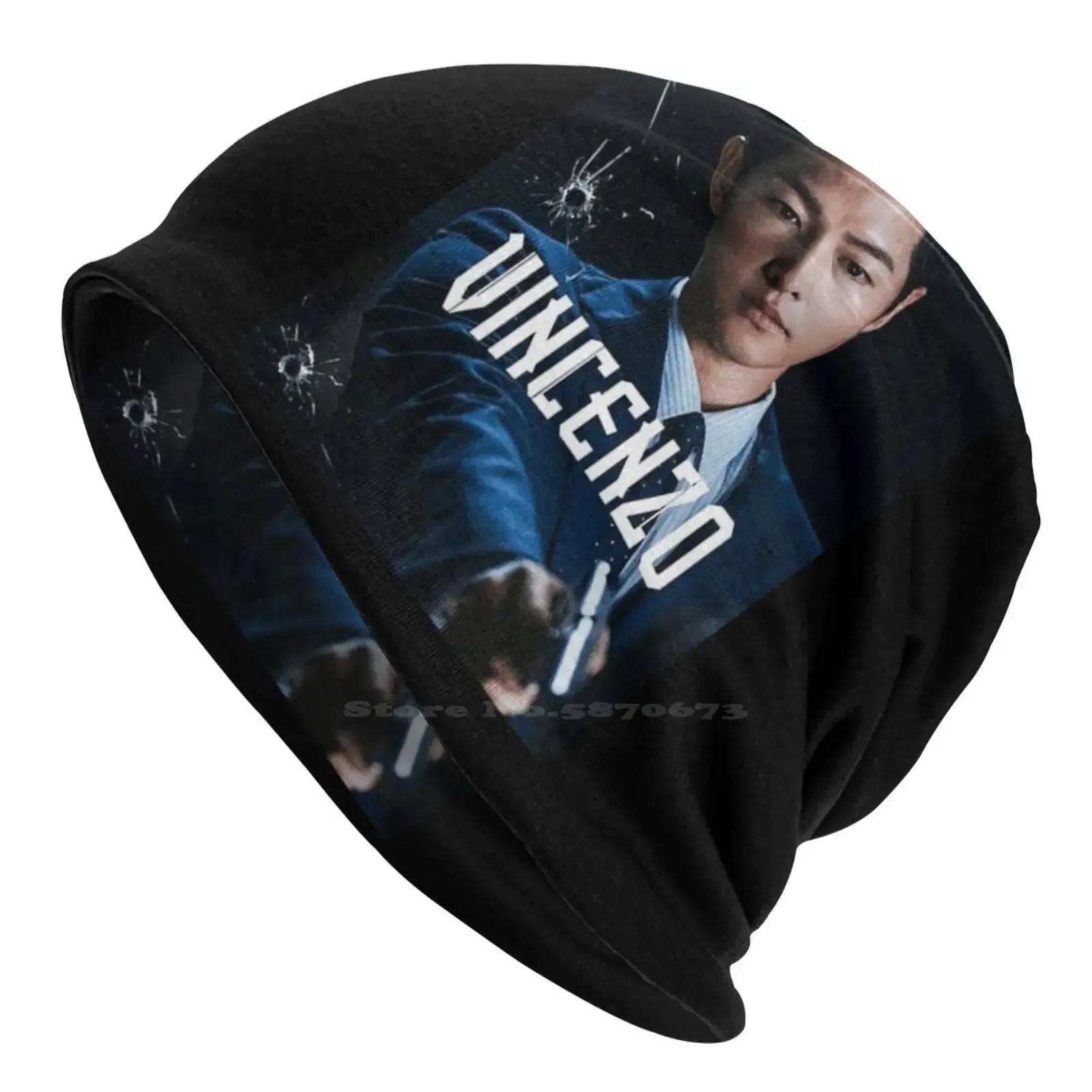 Vincenzo Cassano Kdrama-Song Joongki Classic Knitted Hat Warm Beanie Outdoor Caps Song Joong Ki Korean Drama Vincenzo Cassano