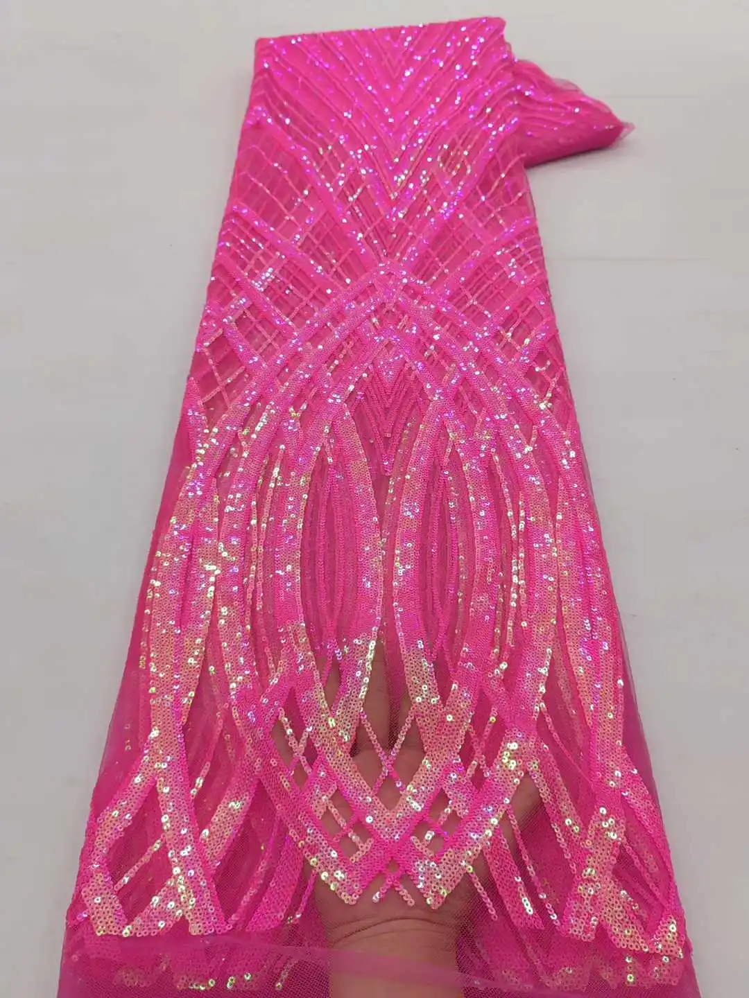 แอฟริกันลูกไม้สีเขียวผ้าลูกไม้คุณภาพสูง 2025 ไนจีเรียลูกไม้เลื่อมผ้าภาษาฝรั่งเศสคํา Laces ผ้าสําหรับชุดปาร์ตี้เย็บ