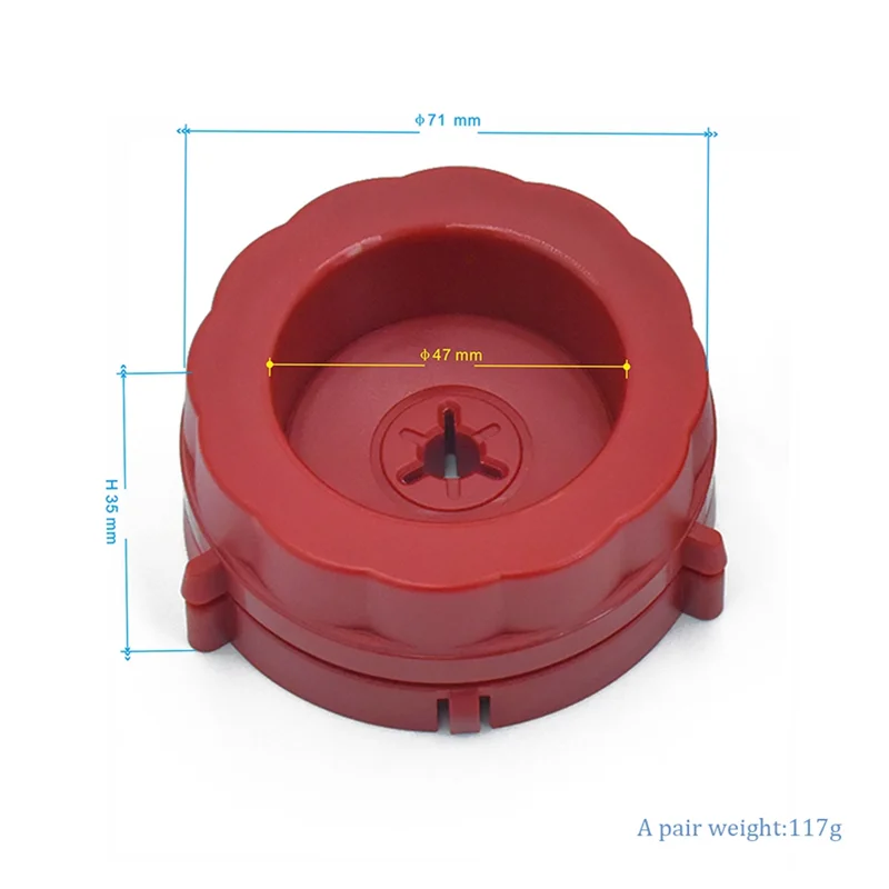 ABSQ-1 زوج فتاحة أطقم ل Tascam NAB مهايئ توزيع قاعدة بلاستيكية لبكرة إلى بكرة مسجل شرائط
