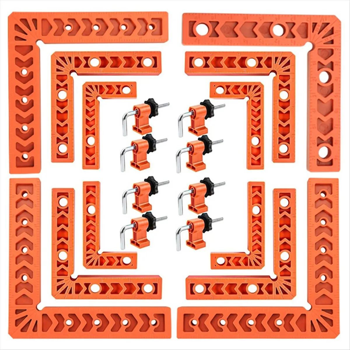 ABNH 90 Degree Clamp,Positioning Squares,3 Inch 4 Inch 6 Inch Right Angle Clamp with Clamping Squares,Corner Clamps