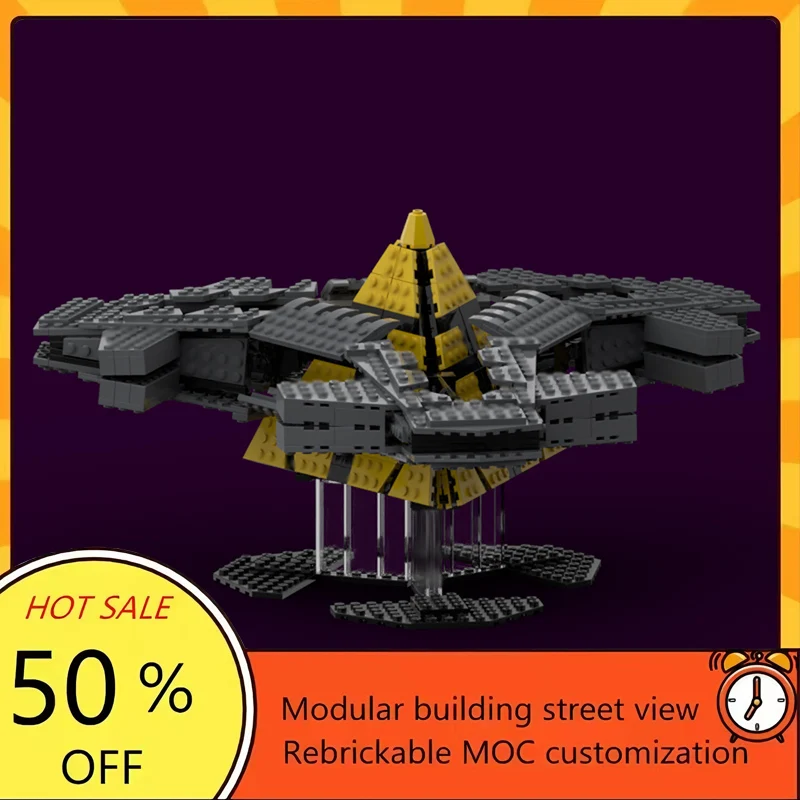 

Набор из 666 деталей: Популярная модель космического корабля из фильма «Звездные войны», конструктор MOC, модульная технология, подарки, праздничный набор для сборки, детский игрушечный комплект