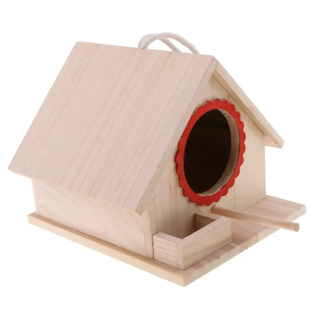 

Parakeet Nest Box, Budgie Nesting House, Breeding Box for Lovebirds, Mini Pocket Birds Boxes, Hanging Wildlife Bird Lounge Nest