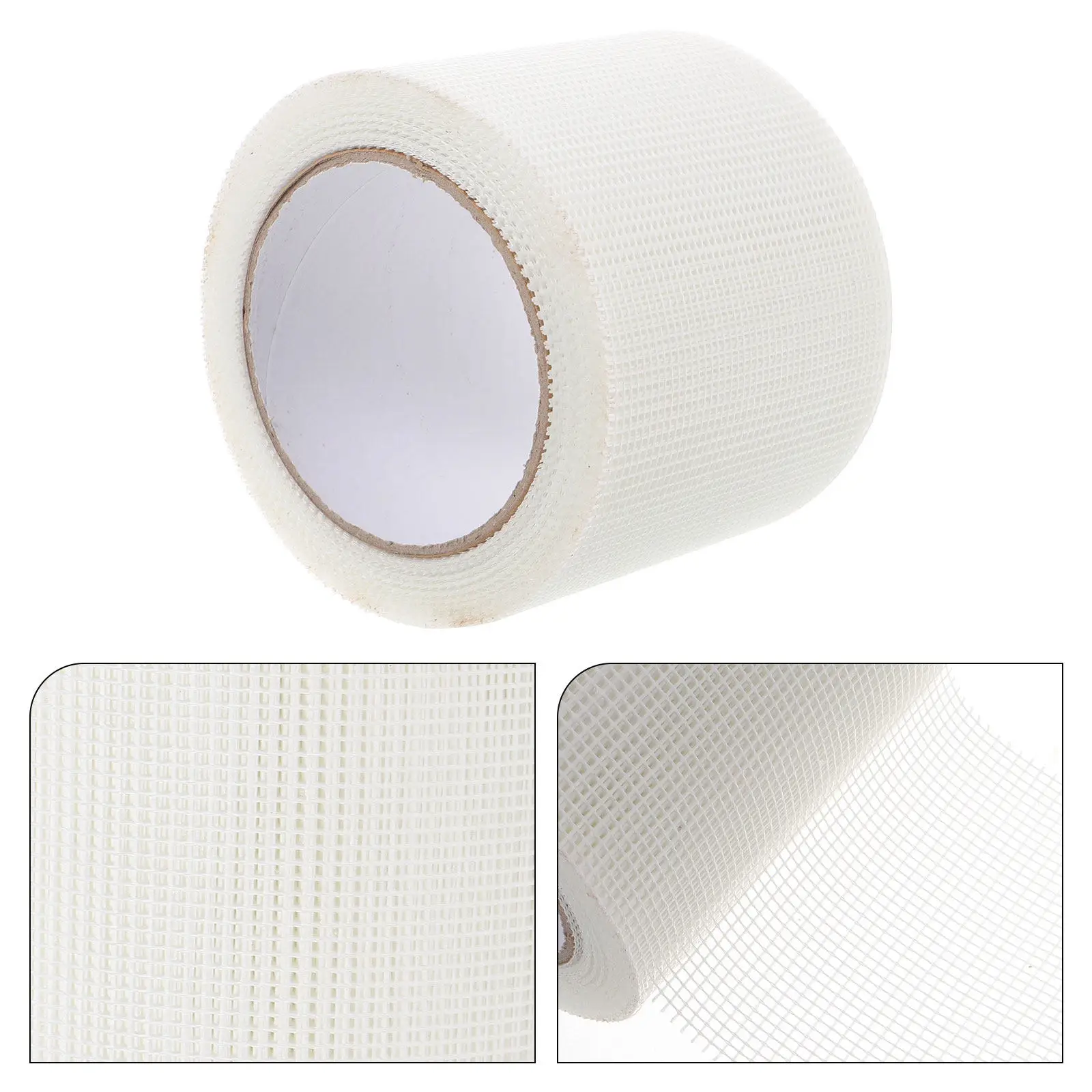 1 Roll Self Adhesive Fiberglass Drywall Mesh Tape Patch Tape for Dry Wall Repair Crack Sealing and Wall Repair