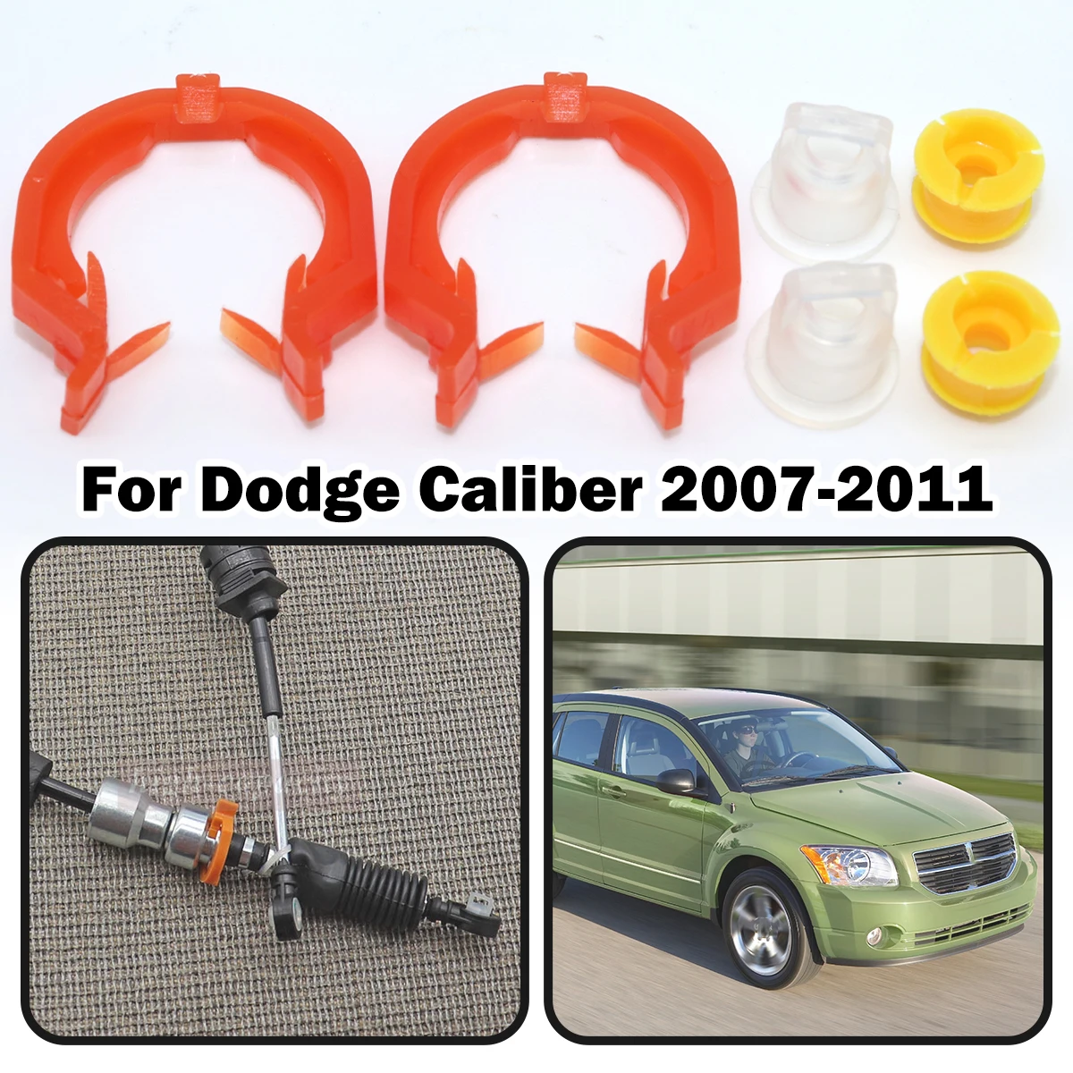 

Для Dodge Caliber 2007-2011 Автоматическая коробка передач, тянущая головка рычага переключения передач, трос, втулка, раздаточная коробка, фиксатор троса переключения передач, зажим