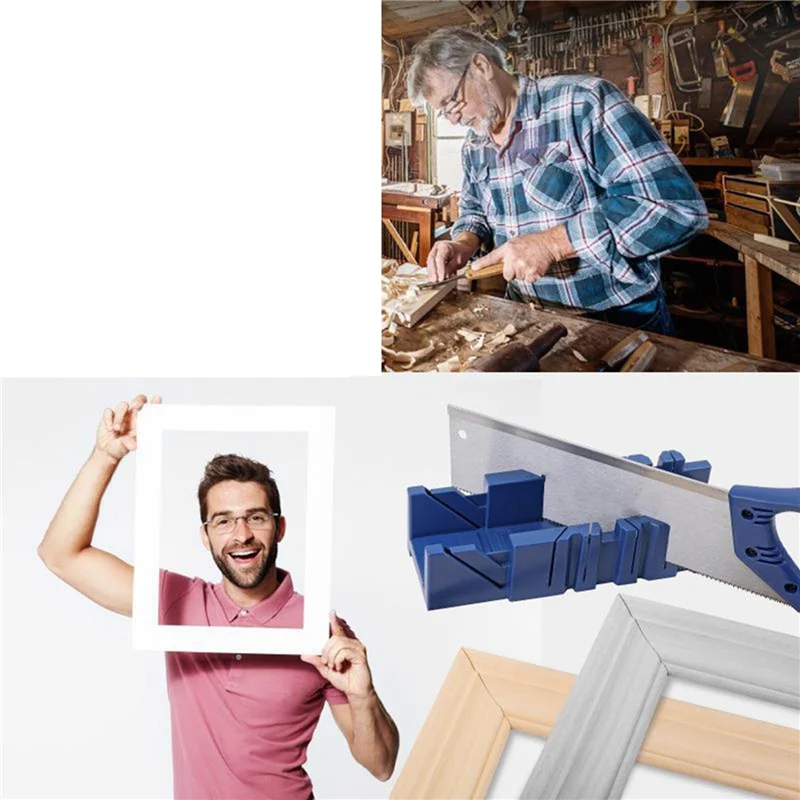2X ميتري المنشار خزائن قطع الخشب لقط ميتري المنشار صندوق الخشب الجبس زاوية مائلة أداة القطع S-AS97