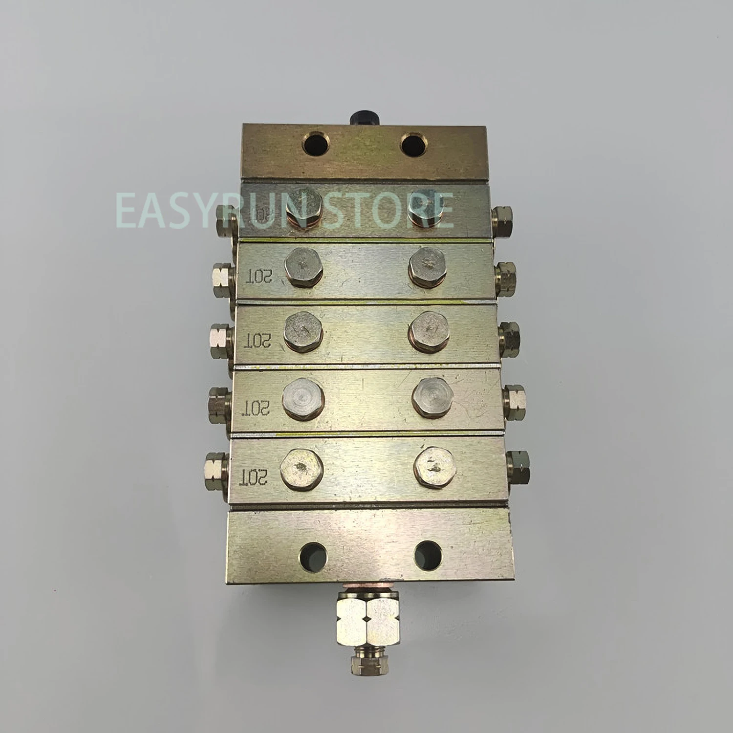 Progressive Grease Lubrication Distributor Metering Device Valve Manifold Block 10 Outlets