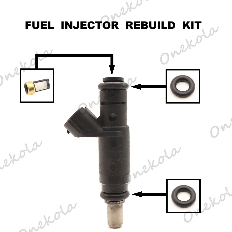 Fuel Injector repair kit Orings Filters for AUDI A4 A6 B6 B5.5 VW PASSAT 00-07 2.0 PETROL 06B133551T