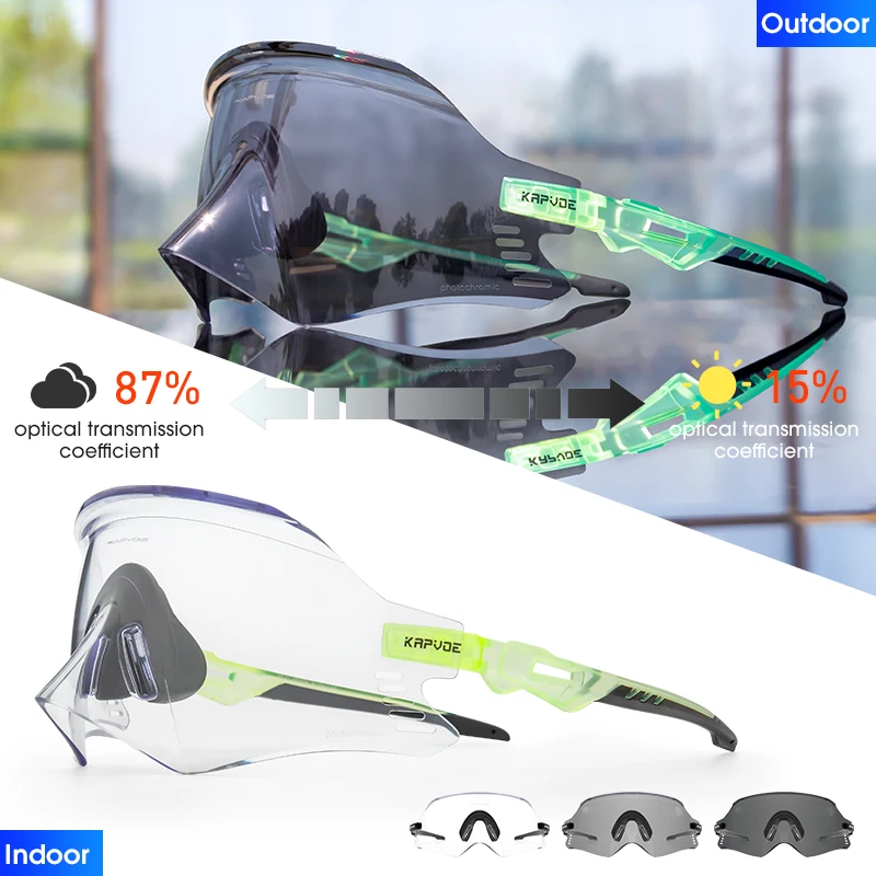 Kapvoe Photochromic Sport Sunglasses 5