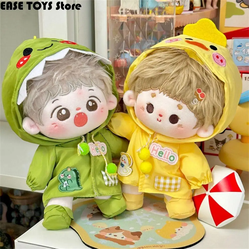 

Dress Up 20cm Cotton Doll Clothes Onesuit Dinosaur 10cm Doll Outfit Outdoor Raincoat Lovely Star Doll Clothes Doll Accessories