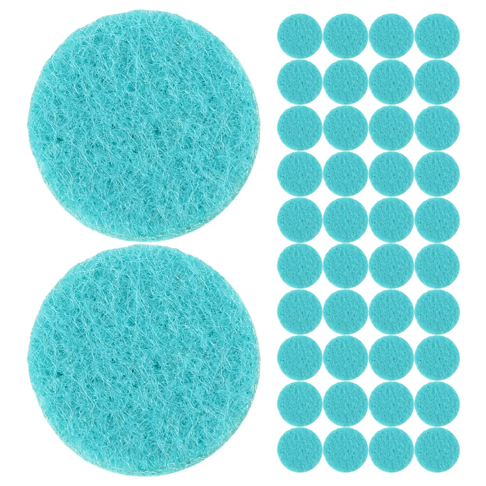 

100Pcs Circular Aromatherapy Pads High Absorbency Essential Oil Diffuser Refill Pads for 25Mm Pendant Locket Necklace Car Vent